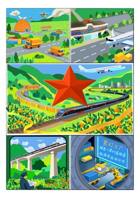 漫評(píng) 路通百業(yè)興，路網(wǎng)織錦老區(qū)振興圖